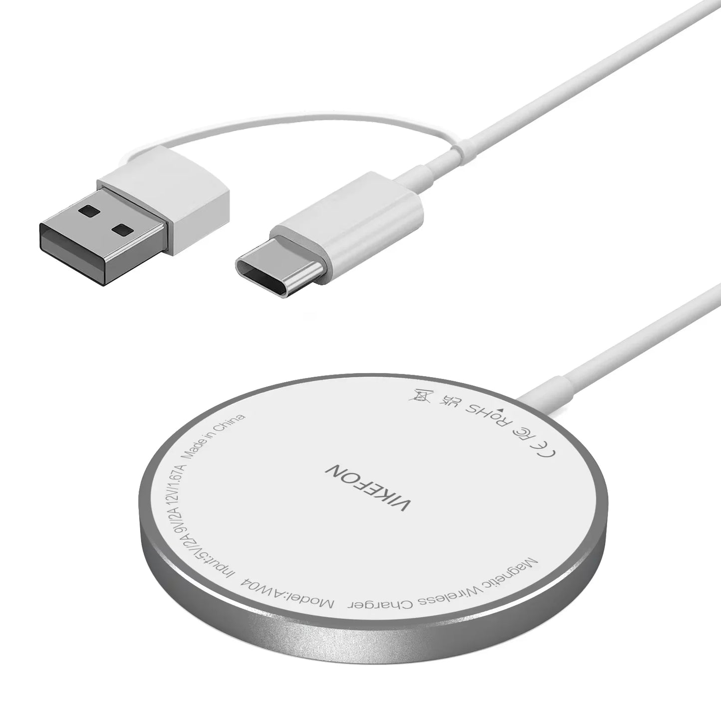 100W Magnetic Wireless Charger Pad USB