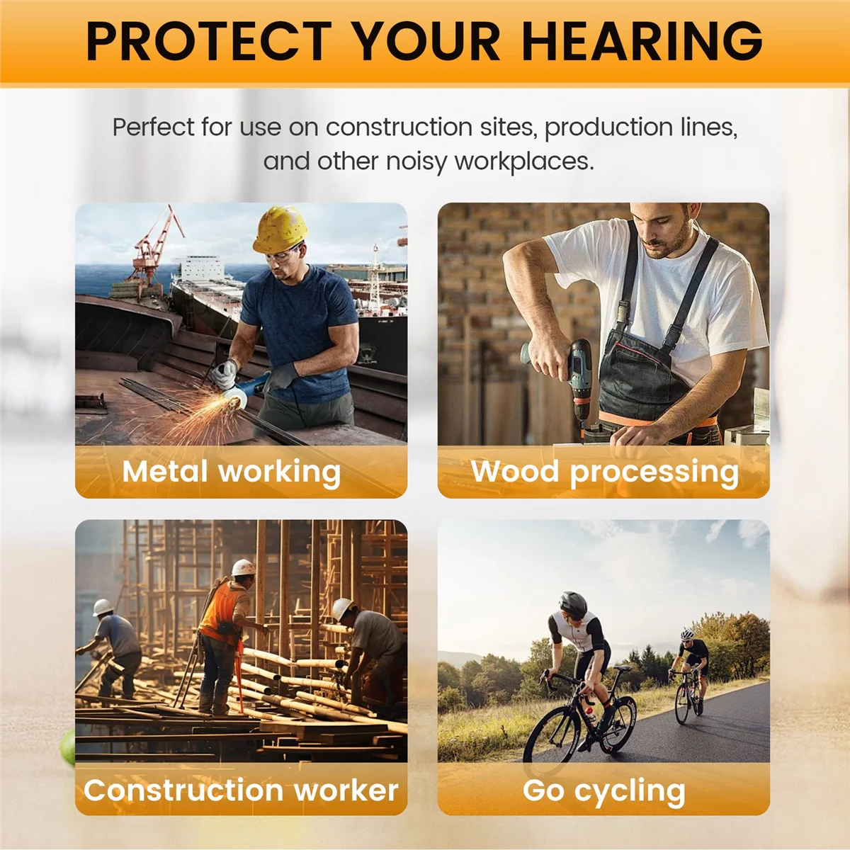 Ear Plugs Bluetooth Headset for Work