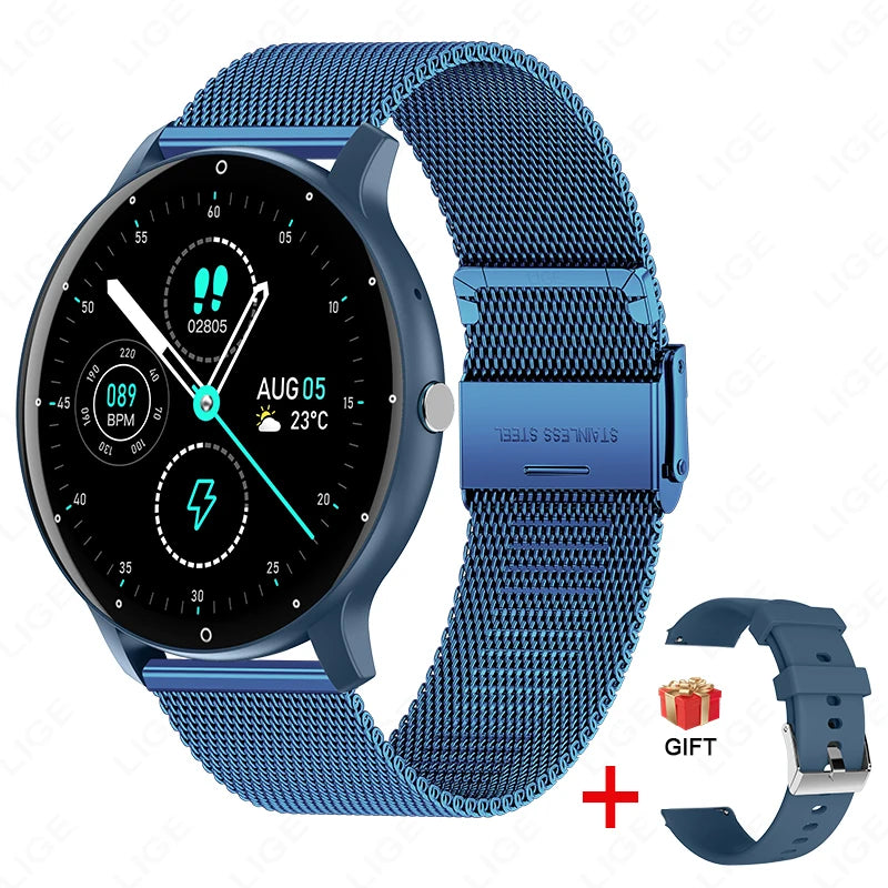 IP68 Waterproof Bluetooth Smartwatch for Men Women