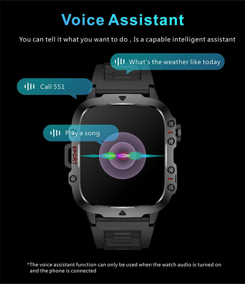 2025 New For Men Military Smart Watch